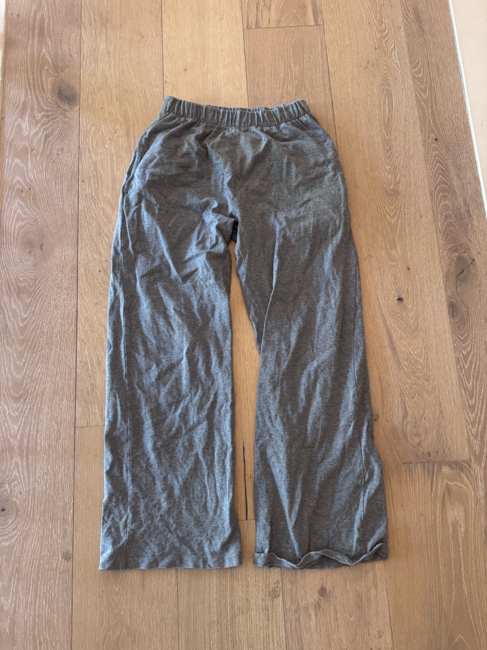 Brandy Melville Gray Ribbed Knit Pants